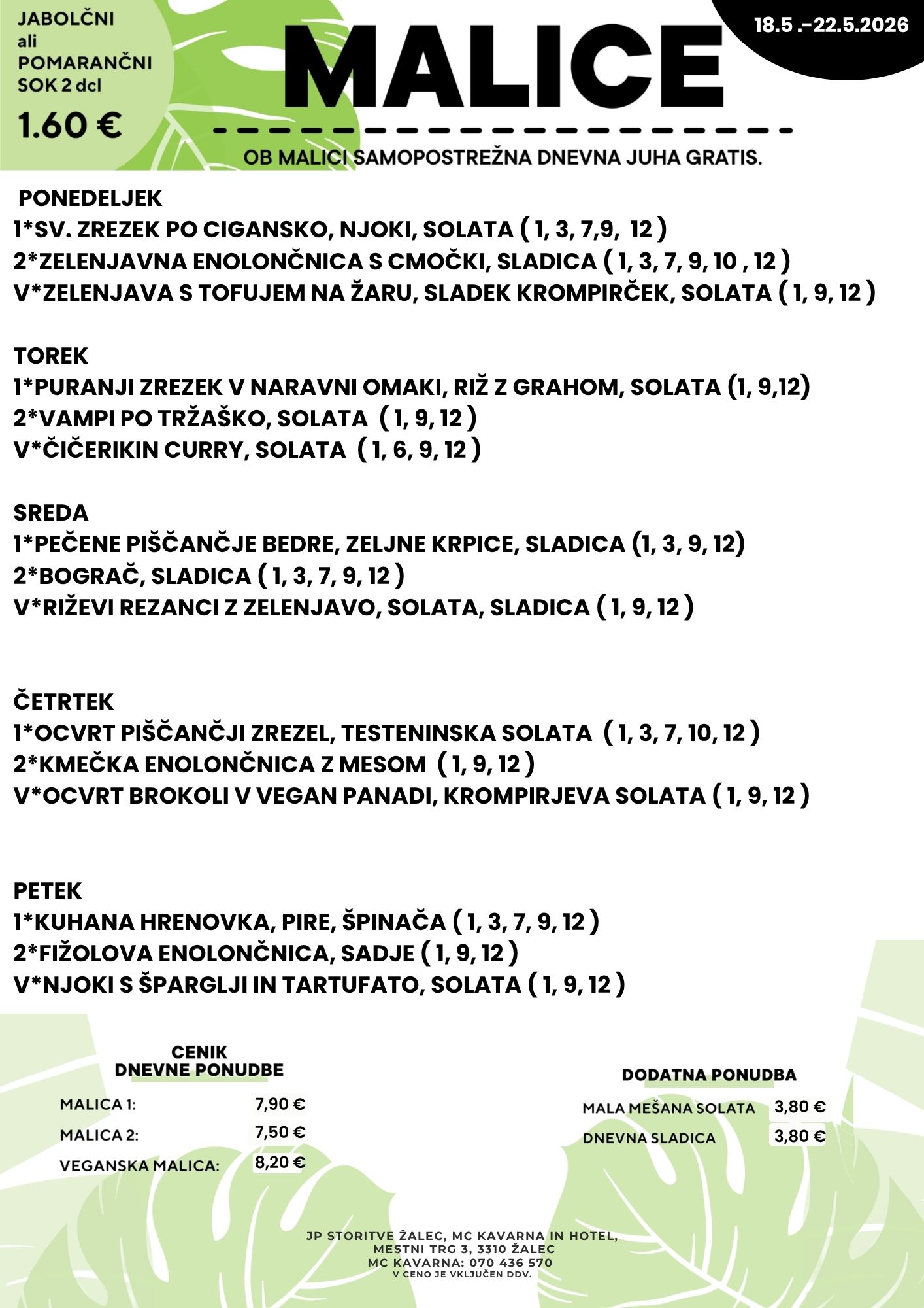 Tedenska ponudba